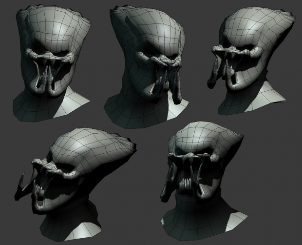 3d model of Predator`s head