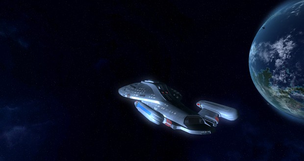 USS Voyager going to warp
