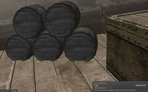A Stack of 5 Booze Barrels