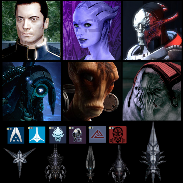 Races, troops and some reapers image - Legends of Mass Effect mod