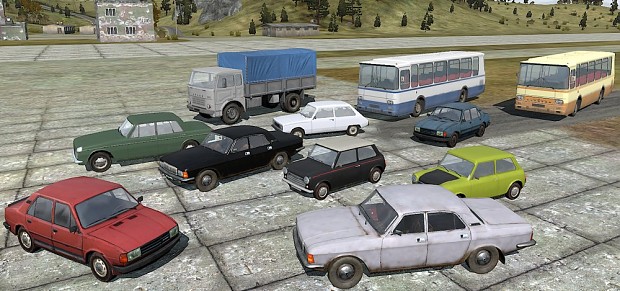 some cars from my mod added recently in Dec 2013