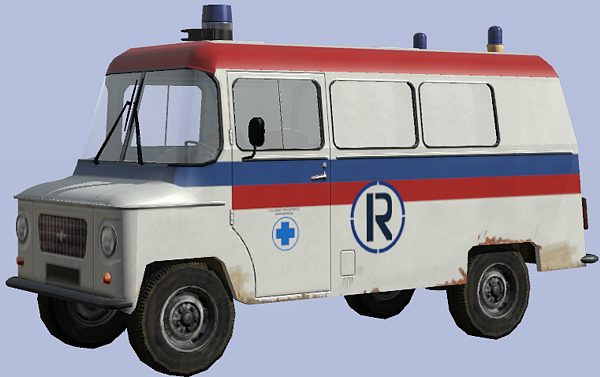 Nysa Ambulance from Project 85 cars pack (1985 )