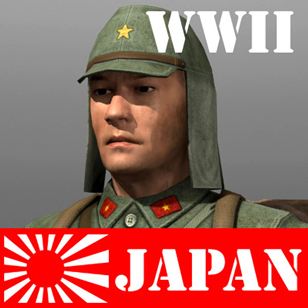Japanese Soldier and Campaign map