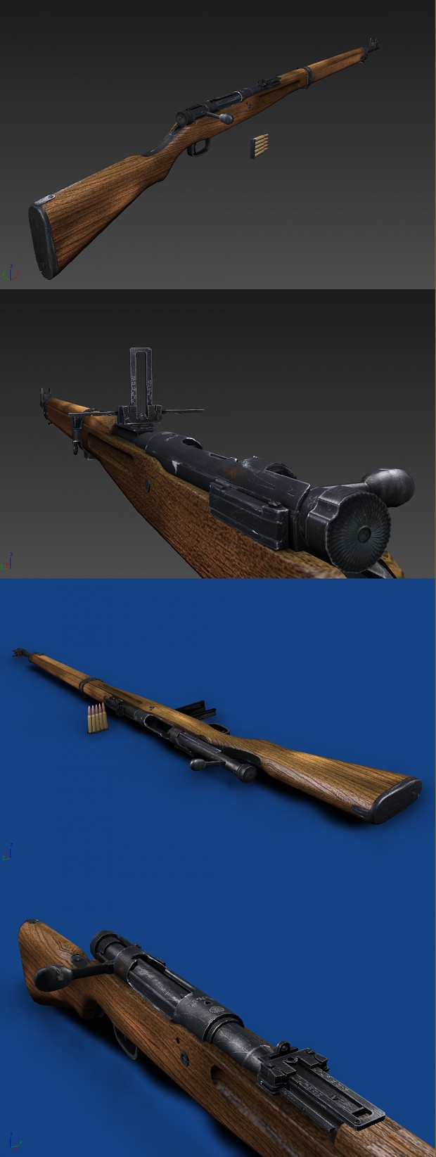 type 99 rifle textured