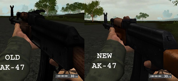 New AK-47 with wooden stock model