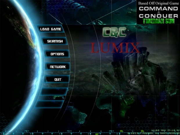 Lumix menu screen, uncompleted.