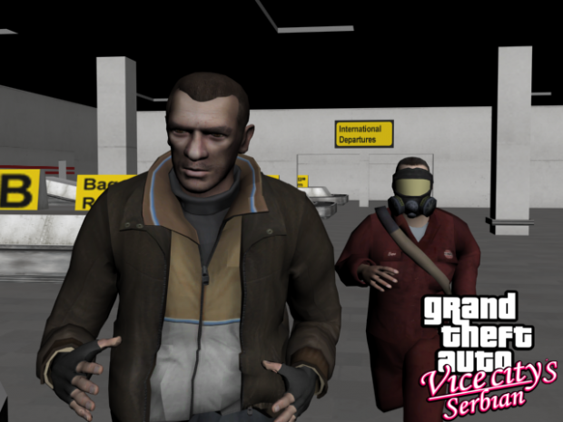 niko bellic as a character in GTA vice city, game, Stable Diffusion