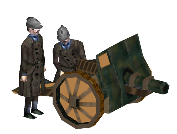 French artillery crew