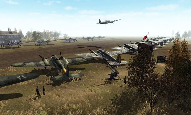 Just a german airfield on the russian front..