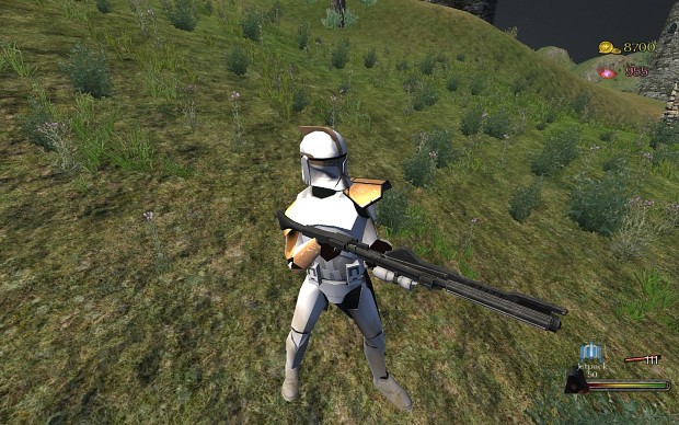 Clone trooper in action