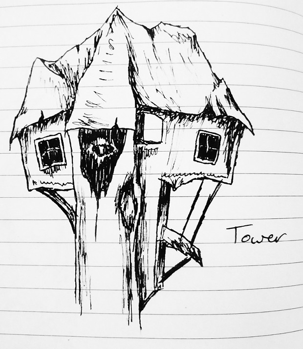 Concept Sketches: Dûrchîn Faction Tower