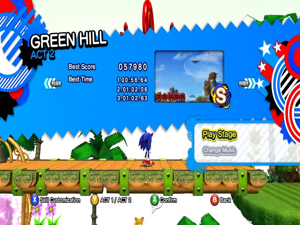 Sonic Jumperations Green Hill Hub World