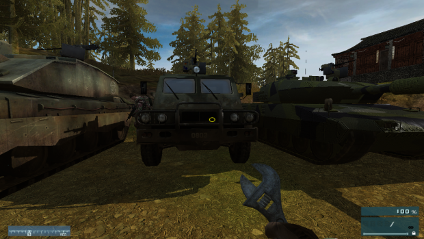 Challenger 2, Leopard 2 and Vodnik w/ CROWS