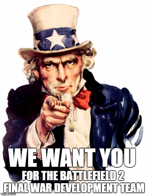WE WANT YOU...