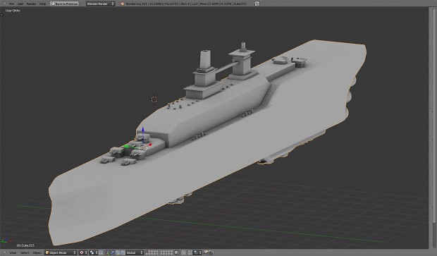 USS Constitution with weapons WIP