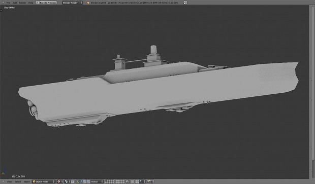 USS Constitution with weapons WIP 2