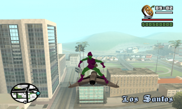 Green Goblin with jet pack
