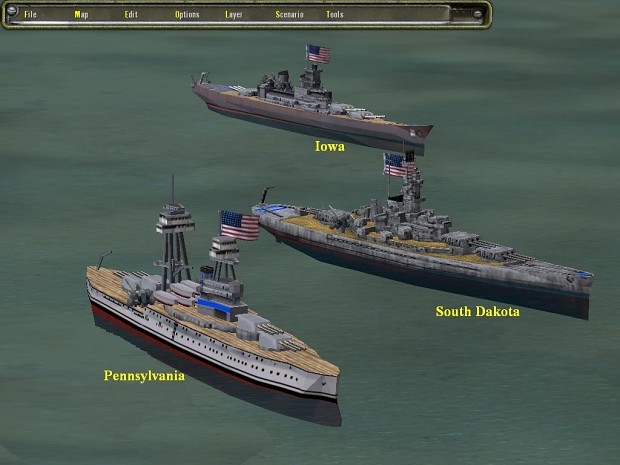 New battleship models for USA