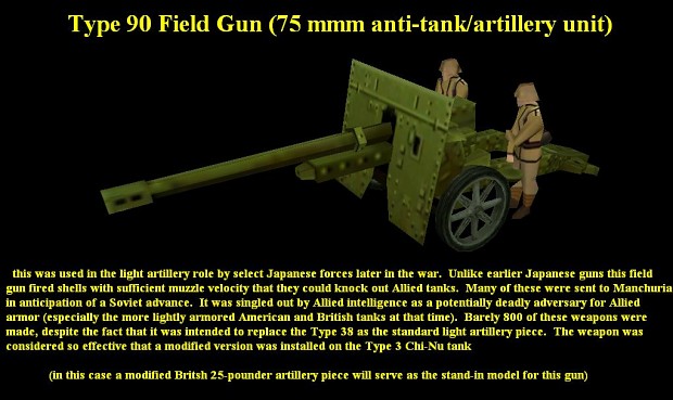 Type 90 Japanese Field Gun