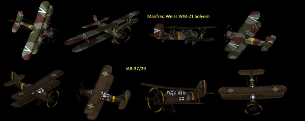New Hungarian and Romanian biplanes