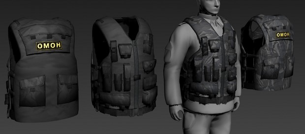 New equipment render. "OMON" vest.