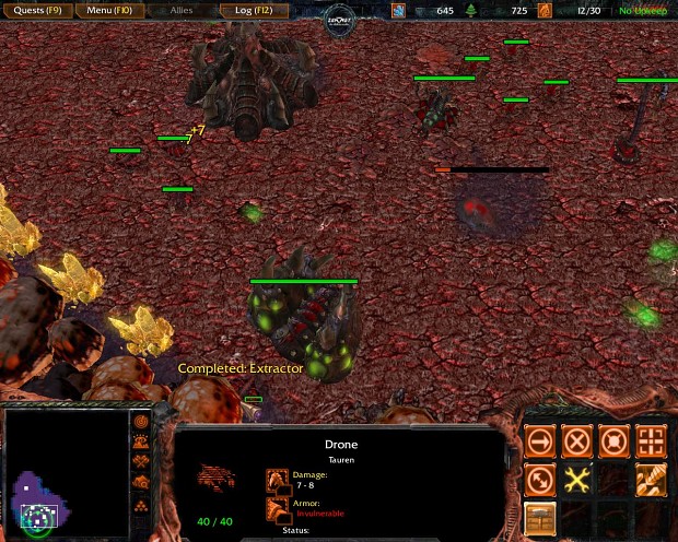 Warcraft 3: Starcraft 2 zerg mission 1 Demo