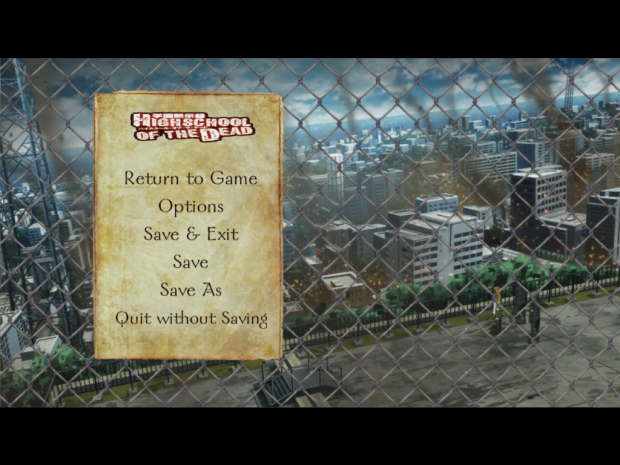 Game Options for Highschool of the Dead 