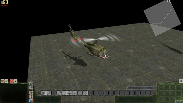 And the heli's flying