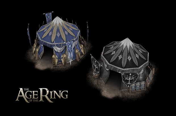 Military tents of the Noldor and Dúnedain...