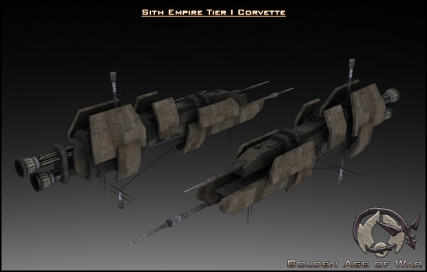 Sith Empire Shrike Class Corvette Textured