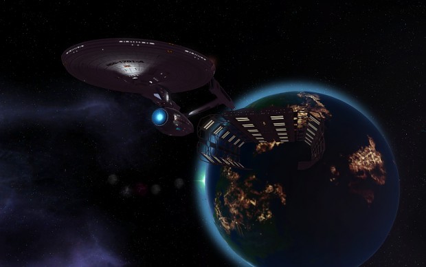 The Enterprise leaves drydock