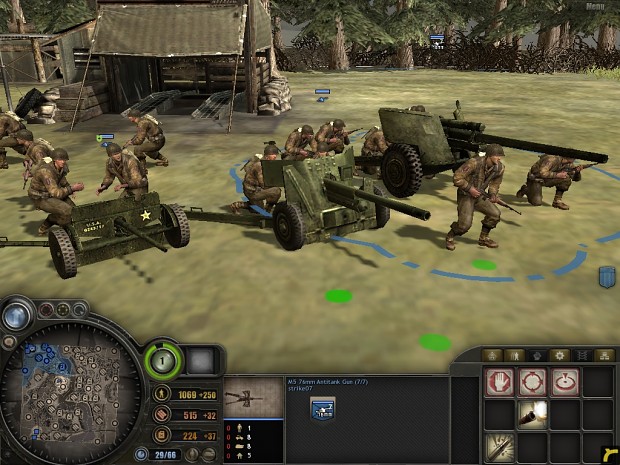 Allied antitank team