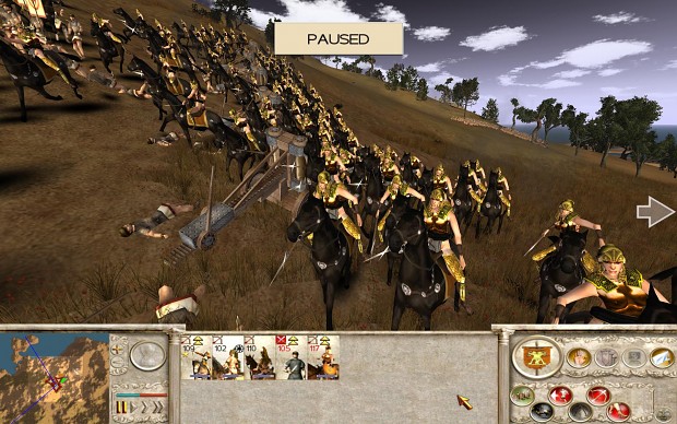 Scythian Women Cavalry charging Greek Ballista