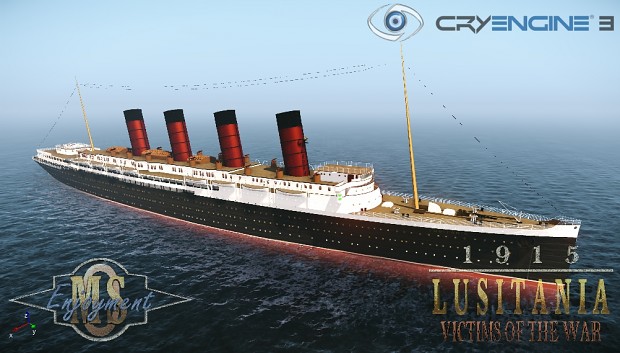 Lusitania on sea