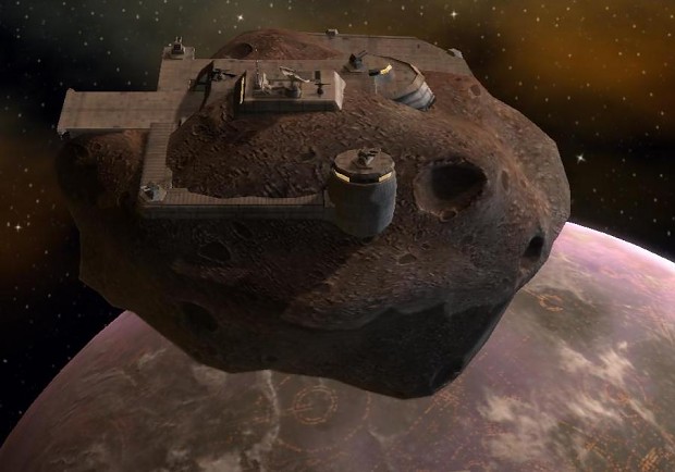 The pirate asteroid base