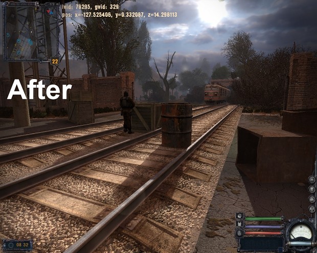 railroad before and after