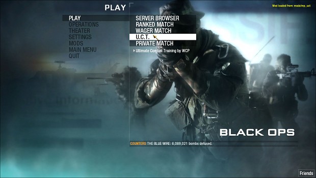Hoelahoep Perfect marionet The new main menu. image - U.C.T. V1.56, Coming Soon mod for Call of Duty: Black  Ops - Mod DB