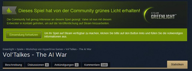 Vol'takes will be Steam
