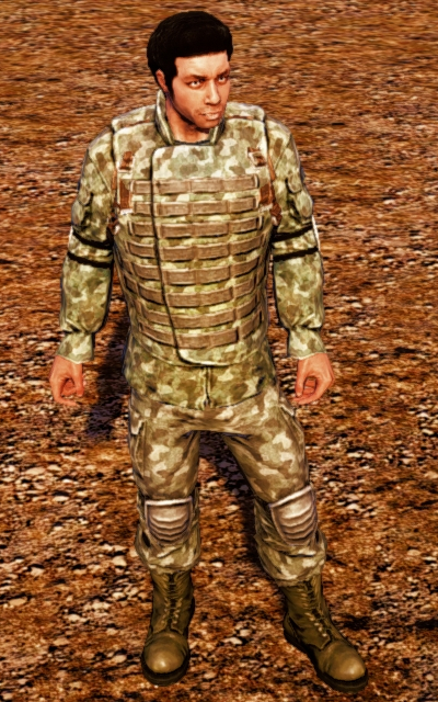 Marcus in Military Green Camo