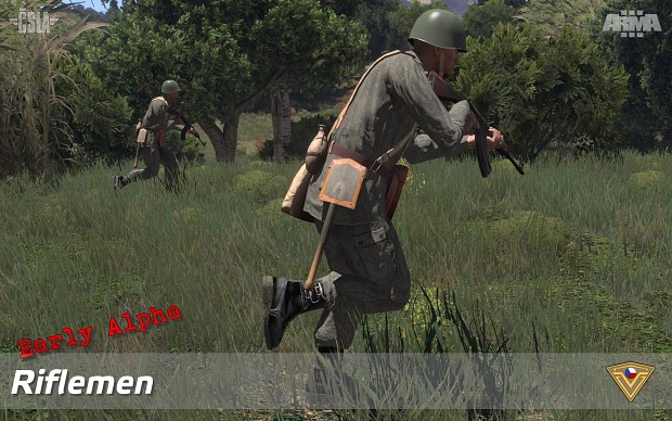 US Army and CSLA riflemen (Early Alpha)