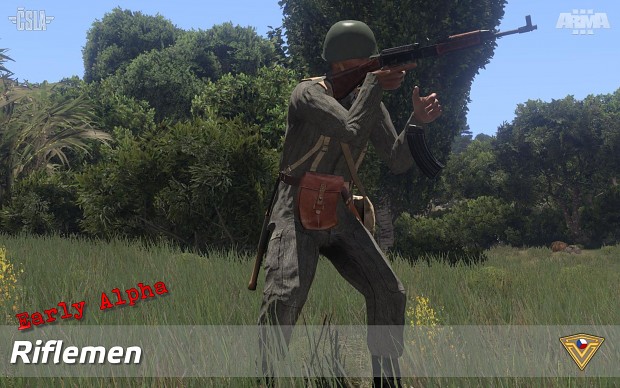 US Army and CSLA riflemen (Early Alpha)