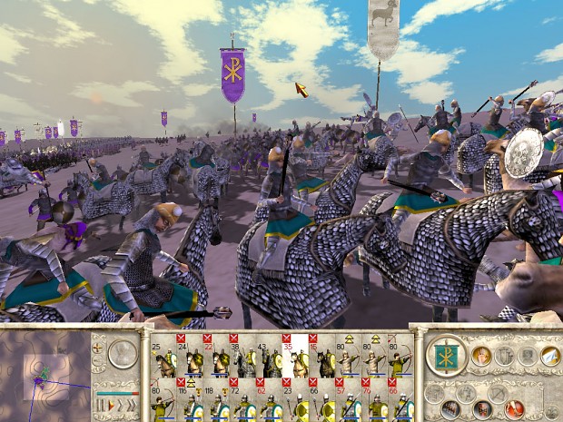 Great battle in desert