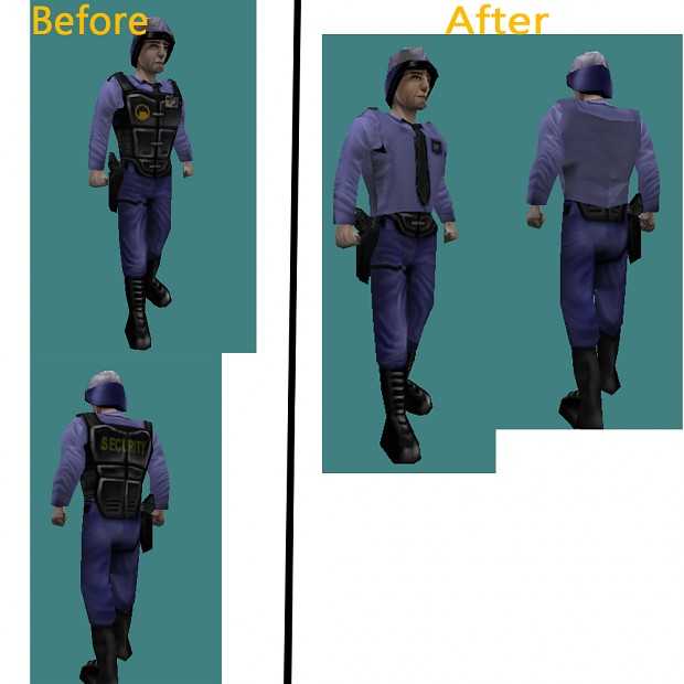 Barney armor underneath shirt Re-skin