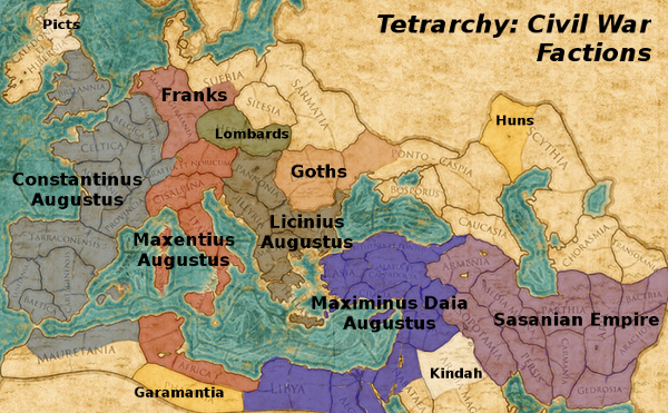 total war rome 2 faction map