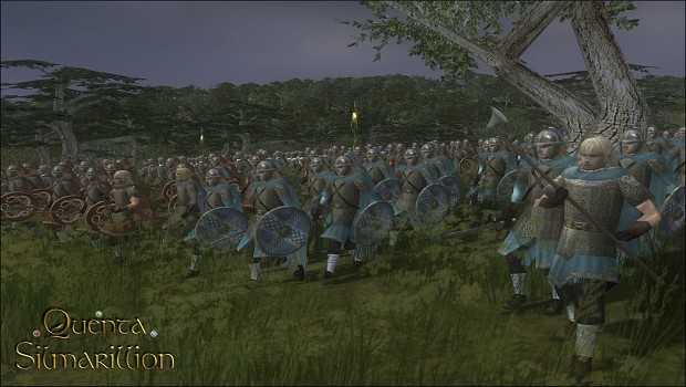 Huor and Húrin leading the Hadorians
