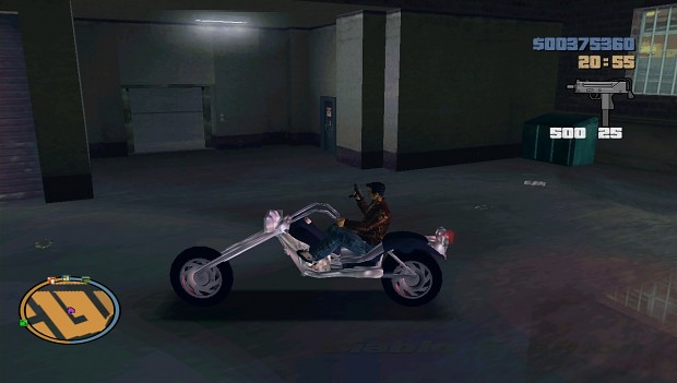 Ryo Hazuki with his motorbike