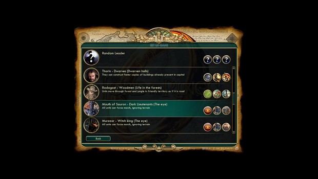 lord of the rings civ 5