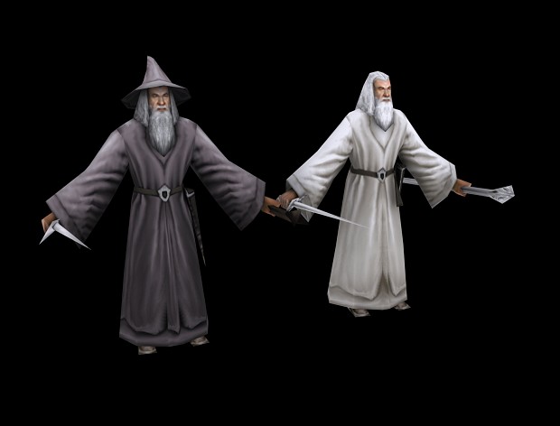 Both versions of Gandalf