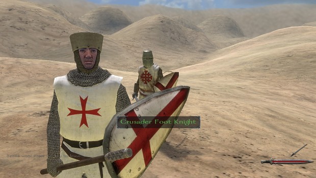 Templar sergeant and crusader knight