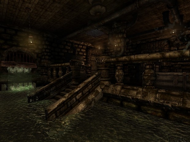 Part of the "Dark warehouse" map